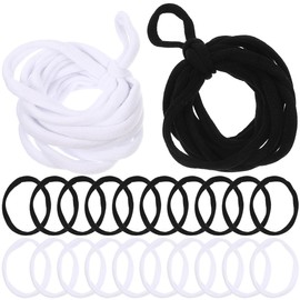 BESTonZON Loom Potholder Loops, 192pcs Weaving Loom Loops Potholder Elastic Weaving Loops Craft Flexible Loom DIY Kit Kids Adults DIY Crafts Supplies