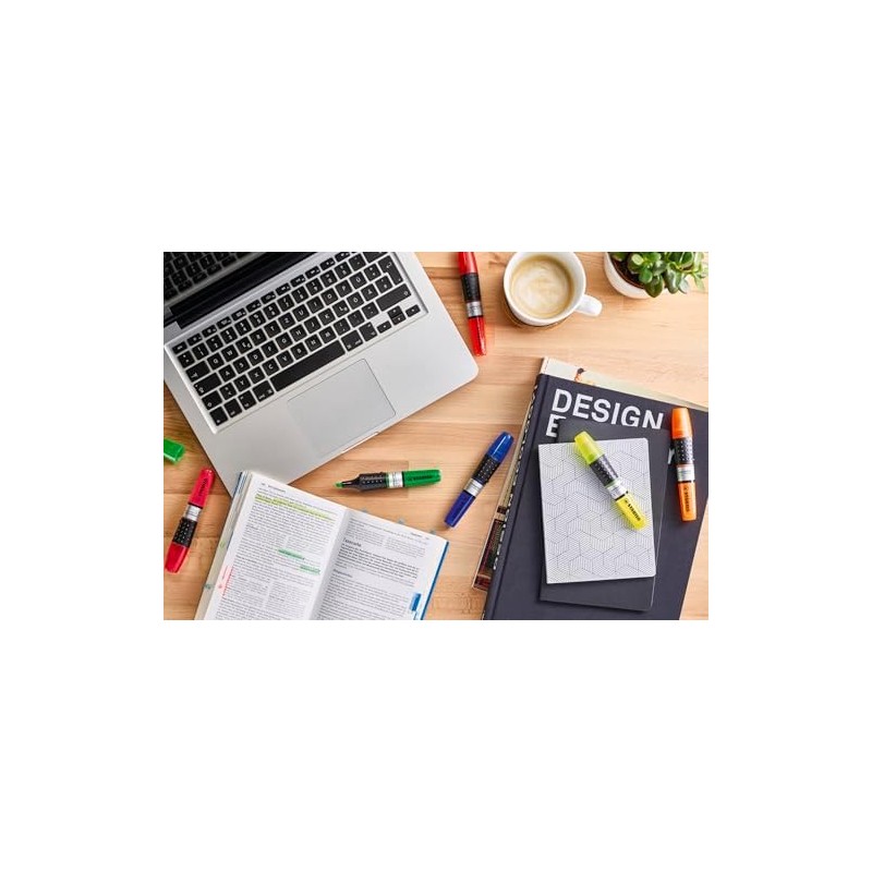 STABILO LUMINATOR - Highlighter - Deskset of 4 - Yellow,