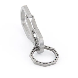 Titanium Multi Tools High Loading-Bearing Hook EDC Tool Keychain 25KN Carabiner Hiking Camping Outdoor Multi Tool (Titanium)