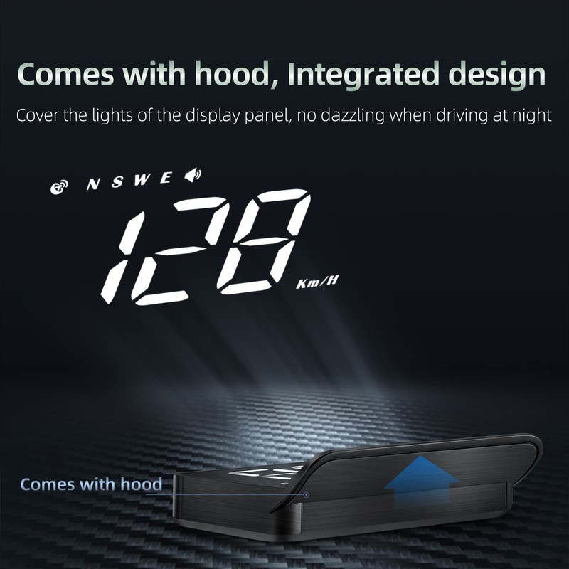 Car HUD 3.5 inch Head-up Display Windshield Projecter Digital Vehicle