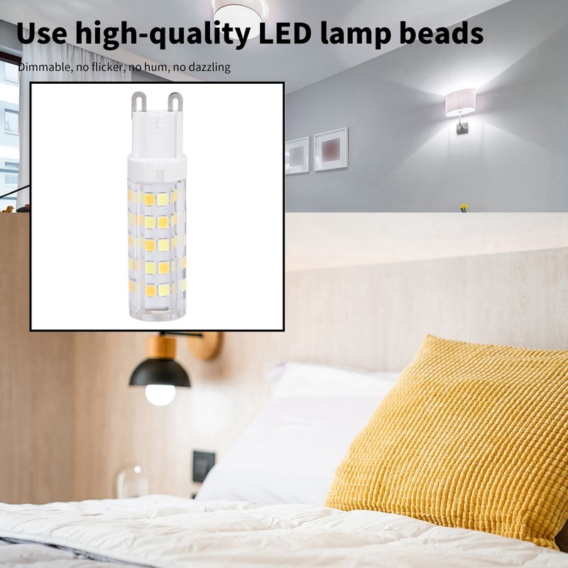 10PCS G9 LED Lamp Dimmable Ceramic LED Bulb Replace Halogen