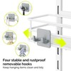 Orimade Over The Door Shower Caddy Adjustable 4 Tier White,Bathroom