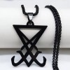 Tender Lihome Collar Dije Baphomet Satanas Sello Sigilo Satánico Negra