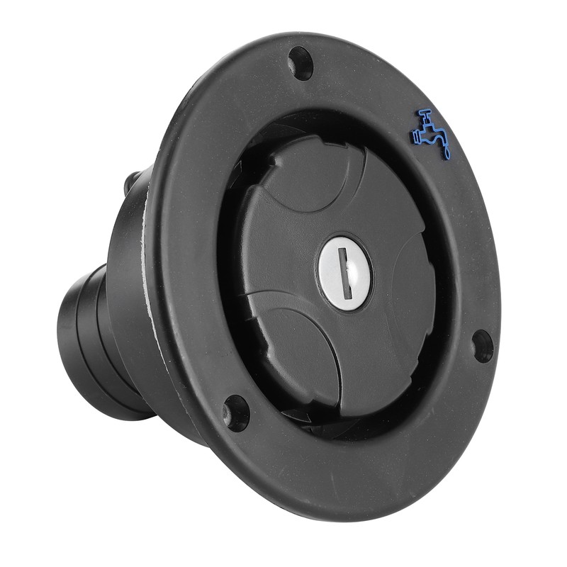Round Water Inlet Fill Lock Tank Filling Port W/Key for