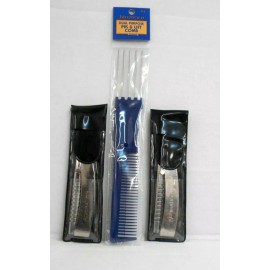 ARISTOCRAT JAPANESE ADMIRATION 3 Pc Stainless Steel Straight Razor / Comb ~ KIT!