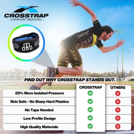 CROSSTRAP Achilles Tendon Support - Ankle Brace For Women And Men, Comfort & Bracing, Ankle Stabilizer Strap & Sprain Support, Achilles Tendonitis Relief, Kickback Straps, (Large, 2 Straps)