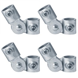 GBGS 4 Pack Swivel Socket Clamps,Fits 3/4" Nominal Structural Pipe(Actual O.D. 1.05"),Adjustable 0–180°,Secured with Set Screw