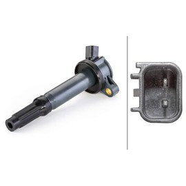 HELLA 5DA 230 035-871 Ignition Coil - 2-pin connector - Flush-Fitting Pencil Ignition Coils - Bolted
