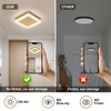Vloitgol 10 Inch 4500K Square Modern Flush Mount Ceiling Light