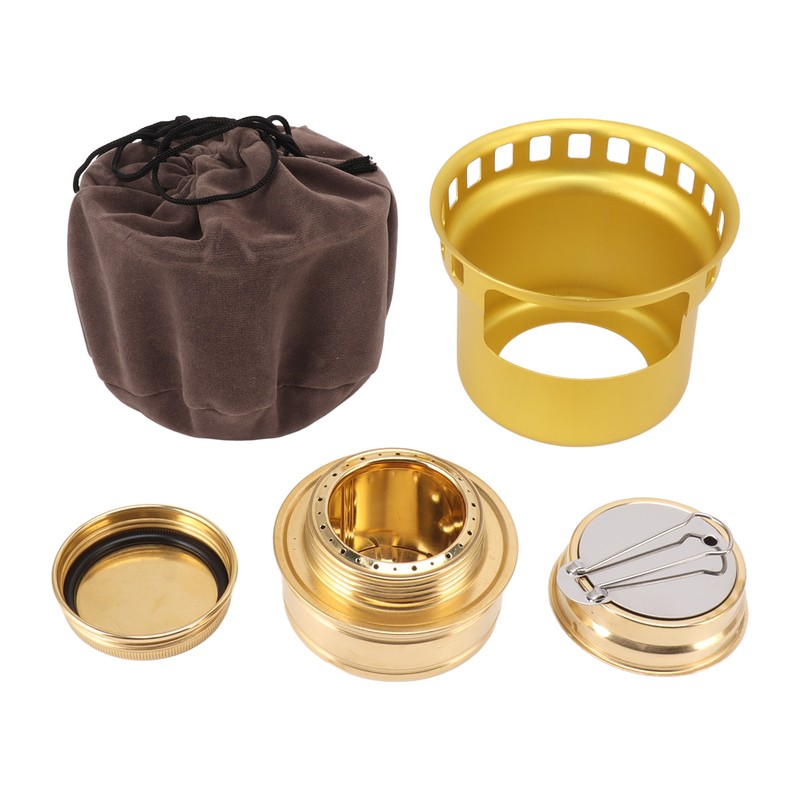 Spirit Burner Copper Windproof Portable Aluminium Alloy Alcohol Backpacking Stove