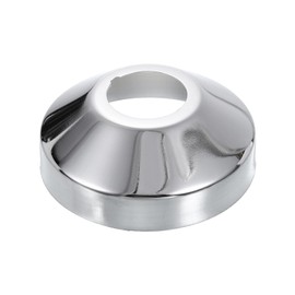 sourcing map Shower Arm Flange, 2.72" OD 1.06" Thickness Stainless Steel Horn Shape Plumbing Cover Plate Escutcheon Plate for 0.98" Dia Pipe Shower Head Arms, Silver