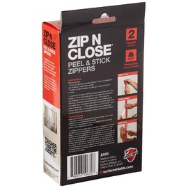Surface Shields Inc Zip n Close Red Zipper, 1 1/2 In. X 7 Ft