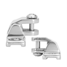 HAIWEN Pair of Stainless Steel 316 Swivel Bimini Top Deck Hinge Swivel Deck Hinge,Marine Top Mountain Type Fitting Hardware for Marine Boat Yacht Shade Sails (Pair)
