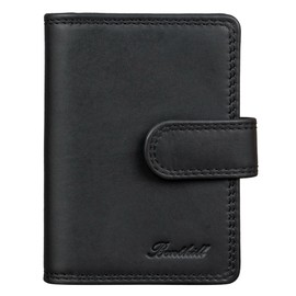 Benthill Genuine Leather Card Wallet - Card Holder for Credit Cards - RFID Card Wallet, black, Classic