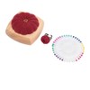Pin Cushion Kit Cute Pumpkin Shape Pin Cushion Wooden Base