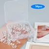HXMJIED 50pcs Clear Push Pins, Flat Head Push Pins, Plastic