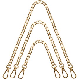 Yiaizhuo 3 Pack (16",36",48") Light-Gold Purse Chain Strap Bag Chains for Handbags