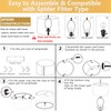 GOSO 13" Straw Boho Lamp Shade for Table Lamps Floor