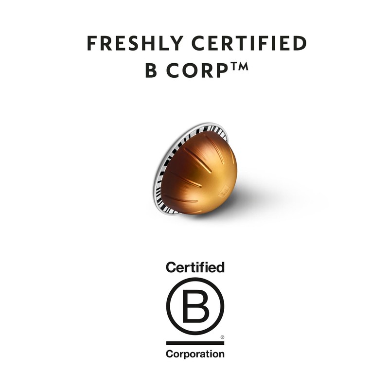 Nespresso Capsules Vertuo, Double Espresso Dolce, 30-Count Espresso Pods, Brews