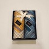Daks 대구백화점 닥스남녀2매 콩섬유 손수건 세트(DWN01번) Daegu Department Store Daks Unisex 2-Piece Soy Fiber Handkerchief Set (Model DWN01)