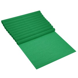 PATIKIL 4.9ft Crepe Paper Roll, 10 Roll 20" Width Soft Paper Streamer Sheet for Craft Flower Making Wrapping Party Birthday Wedding Decoration Ornament, Dark Green