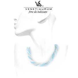 Venetiaurum - Women's Multi-strand Necklace In Glass And 925 Silver - Made in Italy Certified Jewel