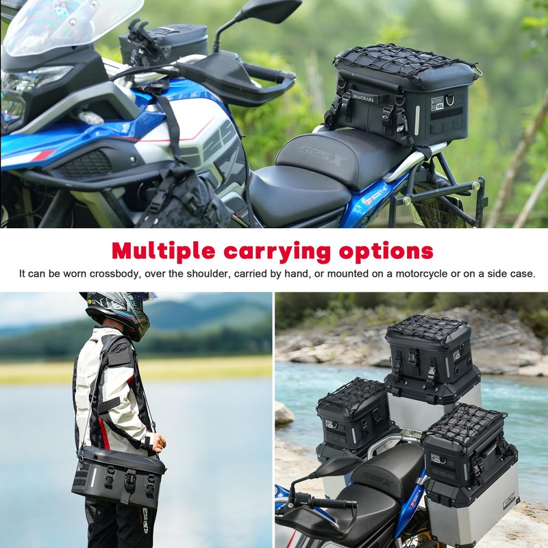 ARMORIAN Motorcycle Tail Luggage Bag Waterproof 18L Near Rack Trunk