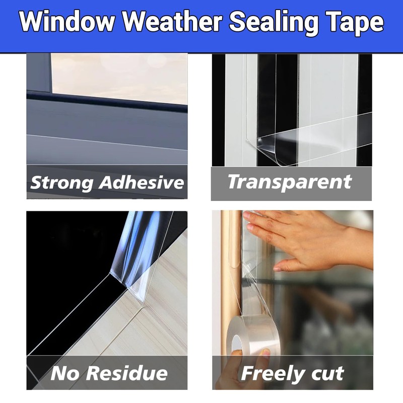 Window Weather Sealing Tape 2 Inch x 33 FT Weather