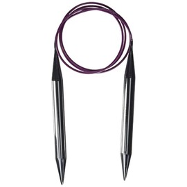 KnitPro 100 cm x 12 mm Nova Fixed Circular Needles, Silver