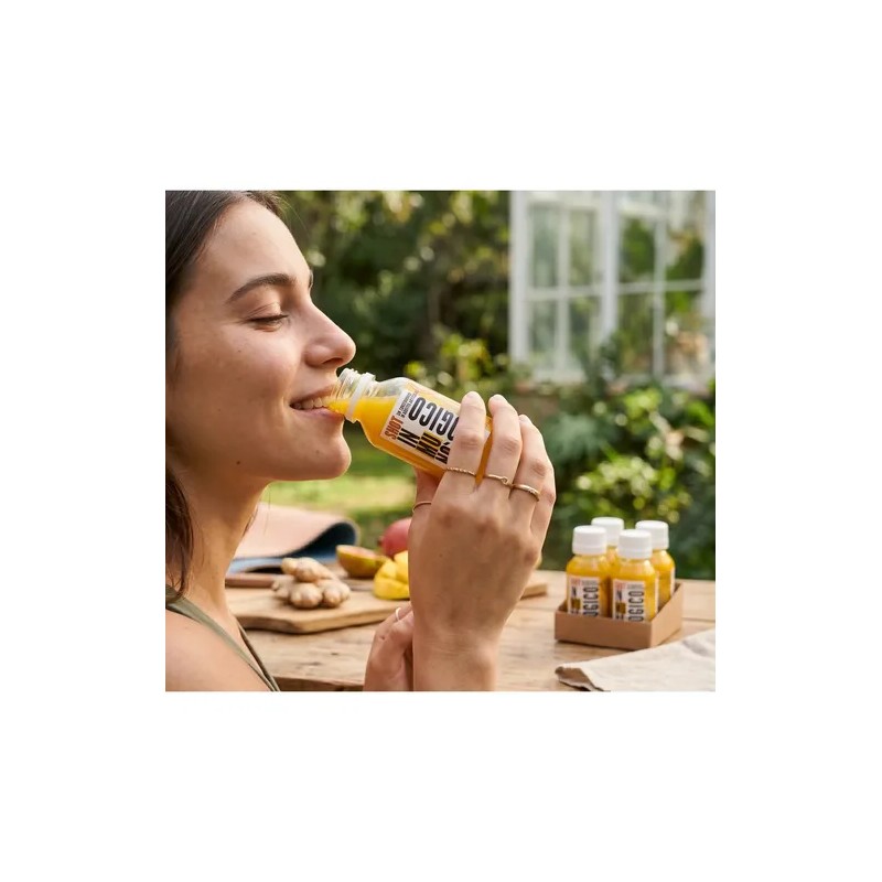 Shots Inmunológicos Cold Pressed Jengibre, Cúrcuma (14 Pack)