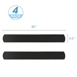 4 Pack Non-Slip Furniture Rail Pads for Recliners,Sofa,couches.Rubber Recliner Chair Floor Protectors,Pads to Keep Furniture from Sliding for Hardwood, Carpet, Marble Floor. 30''x4.5''