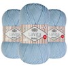 Lavita Baby Soft Yarn Bundle - 3 Pack of 100gr/3,5oz