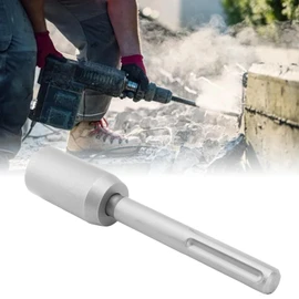 Sorandy T Post Driver, T Post Rammer, T Post Driver Attachment, Fence Post Driver, Hand Post Pounder Hammer Drill Attachment with 5 Pits Shank Steel Fence Post Driver 20cm Length (45mm)