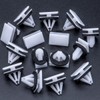 Rexka 15pcs Rocker Molding Retainer Clip Screw Compatible with Ford