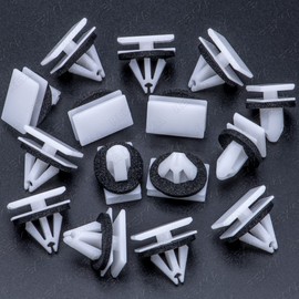 Rexka 15pcs Rocker Molding Retainer Clip Screw Compatible with Ford W716352-S300 Edge Escape F-150 Mustang Lincoln Continental MKX W716352S300