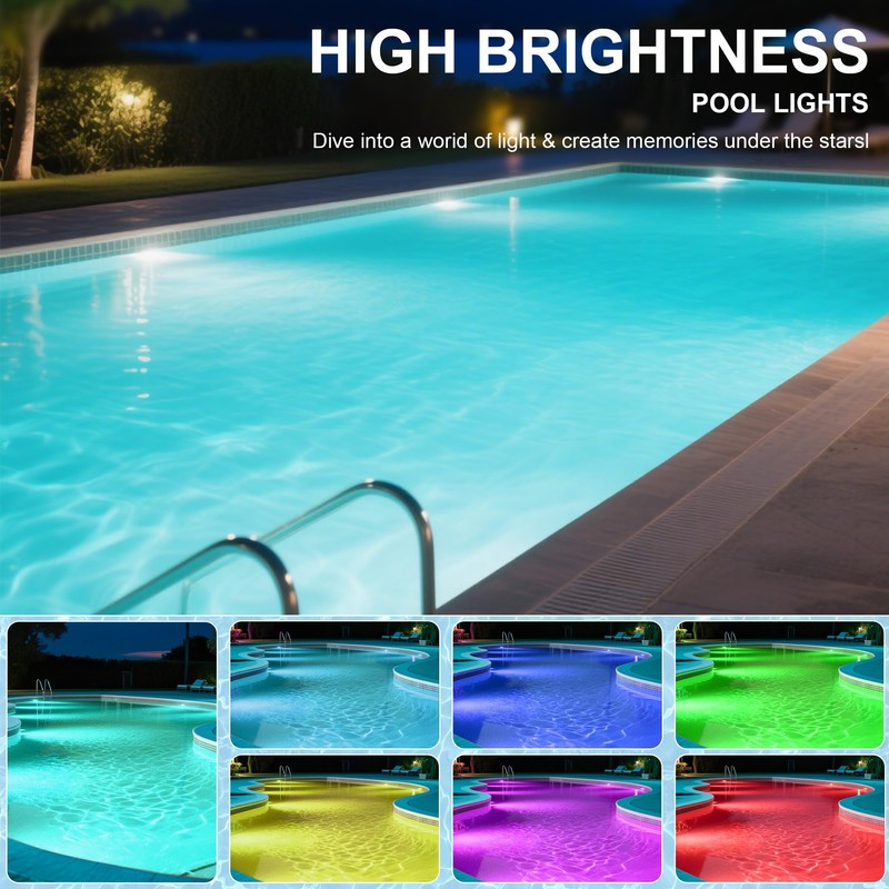 Vzyhik Pool Lights for Inground Pool LED Pool Light Bulb