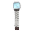 Women Quartz Watch Alloy Steel Strap Stylish Waterproof Ladies Square