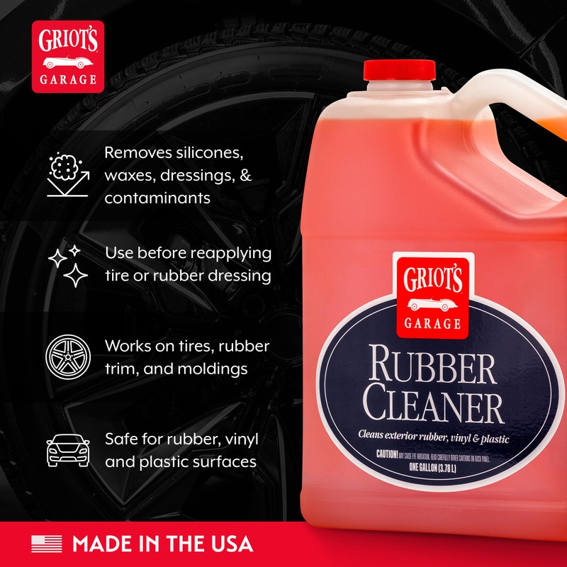 Griot's Garage Rubber Cleaner for Car Cleaning and Detailing, Works