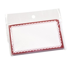 Sasagawa Card Business Card Size 16-1723 Lace (Wine) 30 Cards