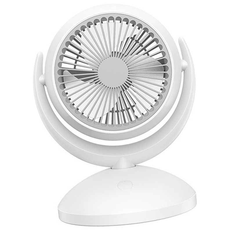 Table Fan 4 Speed Modes Stable Base Ultra Quiet Rechargeable