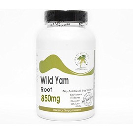 Wild Yam Root 850mg ~ 200 Capsules - No Additives ~ Naturetition Supplementss