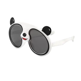 YZZT Cute Panda Cartoon Sunglasses for Kids - UV Protection, Flexible TPE Frame, Ideal for Outdoor Sports & Activities, Lightweight & Durable, Perfect for Ages 3+