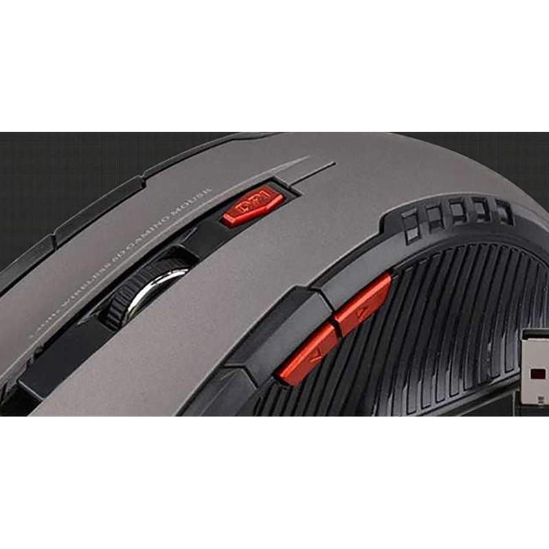 ELLENNE Ratón Gaming inalámbrico inalámbrico 1200 DPI 6 teclas óptico