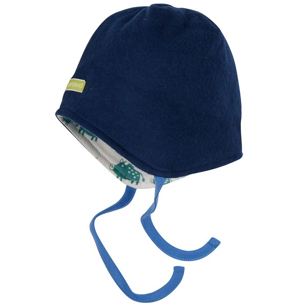 loud + proud Unisex Baby Fleece, GOTS Certified Beanie Hat,