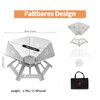 Foldable Portable Fire Pit,Stainless Steel Fire Pits with Charcoal Grill