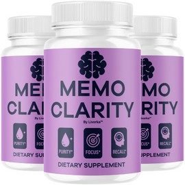 (3 Pack) Memo Clarity Capsules - Official Memo Clarity Advanced Supplement Pills, All Natural Vitamins Premium Formula MemoClarity Wellness & Health Support Pills Reviews, 180 Capsules for 3 Months