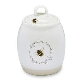 Cooksmart Ceramic Coffee Canister | Tea Coffee Sugar Canisters For All Type Of Kitchens | Coffee And Tea Storage Jars With Modern Designs - Bumble Bees