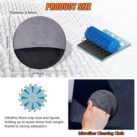 ElekTonny Toallitas de visualización táctil para coche, limpieza de visualización de salpicadero, incluye paño de microfibra, herramienta limpiadora de visualización para el interior del coche