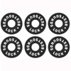 Guitar Strap Blocks, 6PCS Premium Silicone Safety Locks (White)