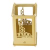 3set Pen Holder Golden Appearance Electroplating Quadrate Educational DIY Assembly